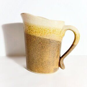 Vintage Stoneware Art Pottery Water Pitcher / Milk Jug / Vase / Made in Canada